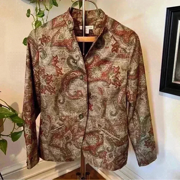 Coldwater Creek Tapestry Jacket - Size 10 - Picture 1 of 8